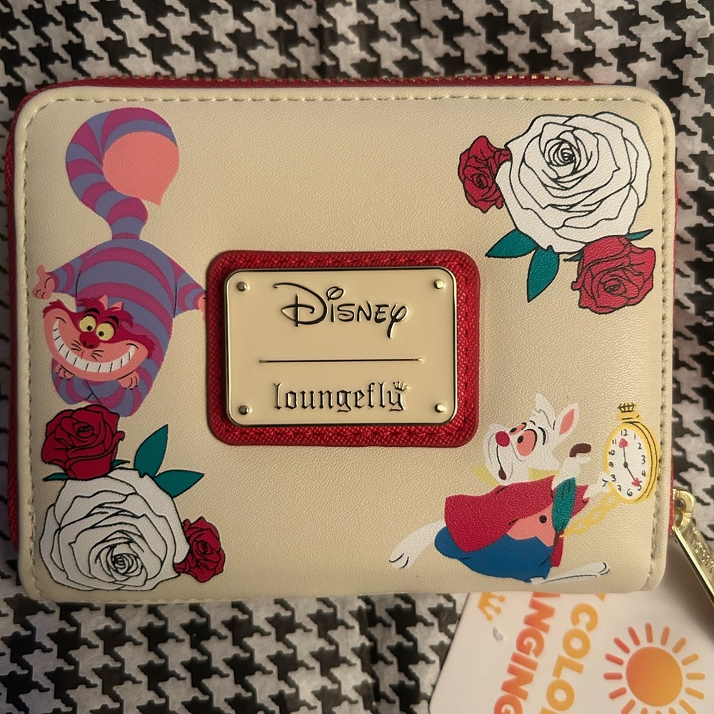 Loungefly Disney Alice in Wonderland Color Changing Roses Zip Wallet - Picture 5 of 9